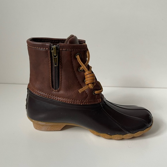 Sperry Topsider Kid’s Unisex Saltwater Water-resistant Rain Boot - Brown - Picture 5 of 16